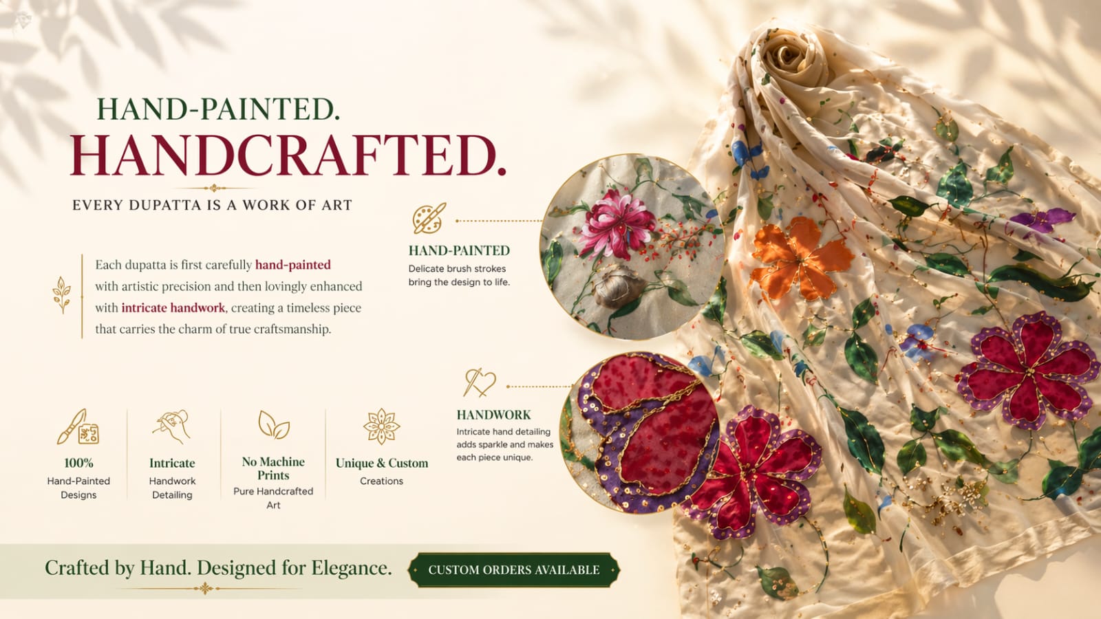 Embroidered Dupattas